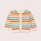 From One To Another Summer Rainbow Striped Knitted Cardigan
