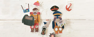 Dress up finger puppets! It's bank holiday craft time.