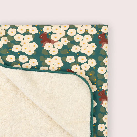 Hedgerow Sherpa Hooded Organic Baby Blanket