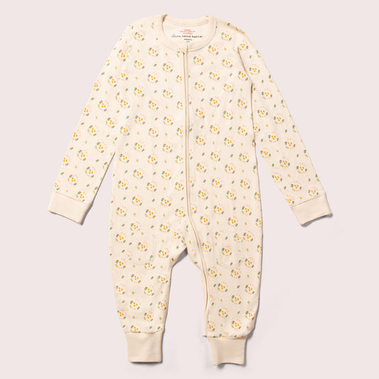 Quince Flowers Adaptive 2 Way Zip Onesie