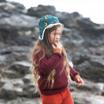 From One To Another Berry Snuggly Knitted Jumper