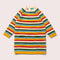 Rainbow Knitted Tunic Jumper Dress