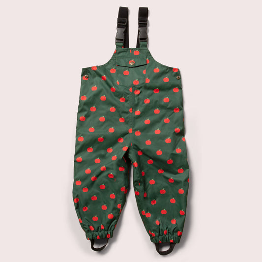 An Apple A Day Recycled Waterproof Lined Dungarees