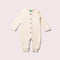 Cream Organic Waffle Playsuit