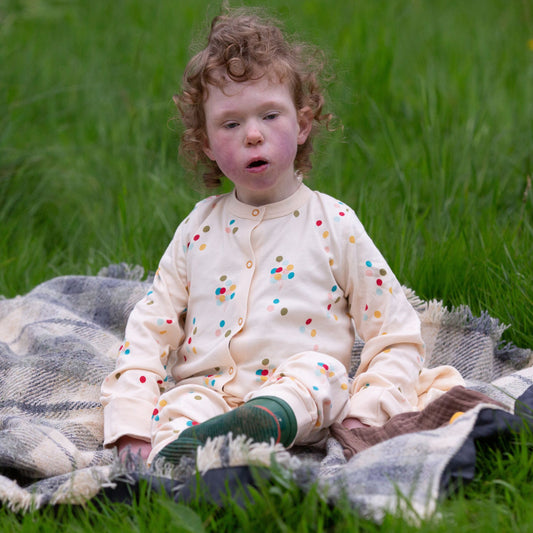 Rainbow Balloons Adaptive Onesie