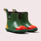 Colour Block Ankle Wellington Fair Rubber Natural Waterproof Boots