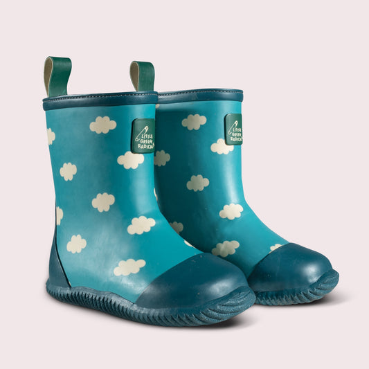 Blue Clouds Classic Wellington Fair Rubber Natural Waterproof Boots