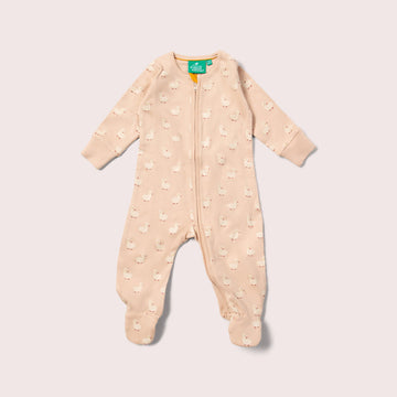 Puddle Ducks Zip Organic Babygrow