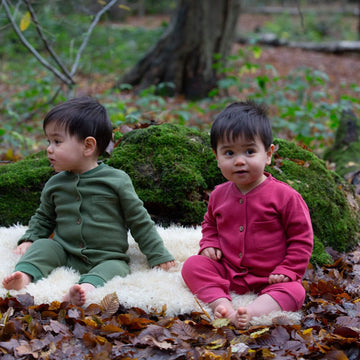 Holly Berry Organic Waffle Playsuit