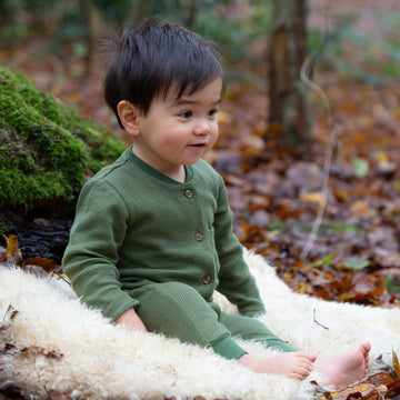 Chive Organic Waffle Playsuit