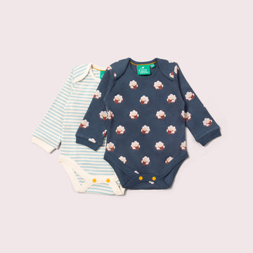 Sleeping Sheep Baby Bodysuit 2 Pack