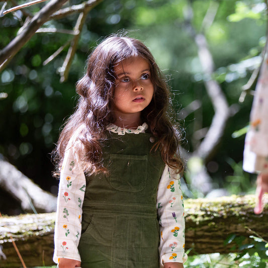 Botanical Collar Classic Blouse Cream / 7-8y