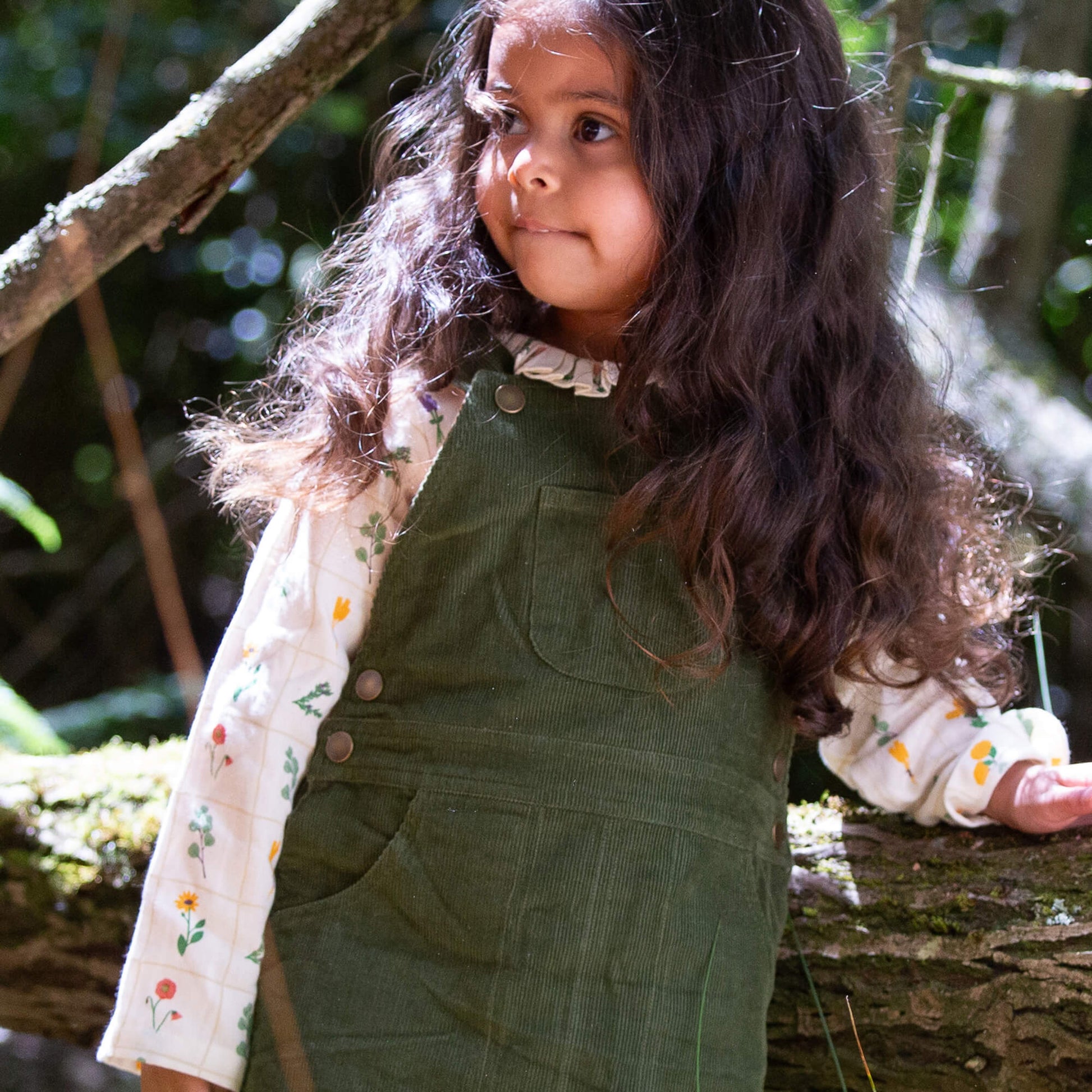 Botanical Collar Classic Blouse Cream / 7-8y