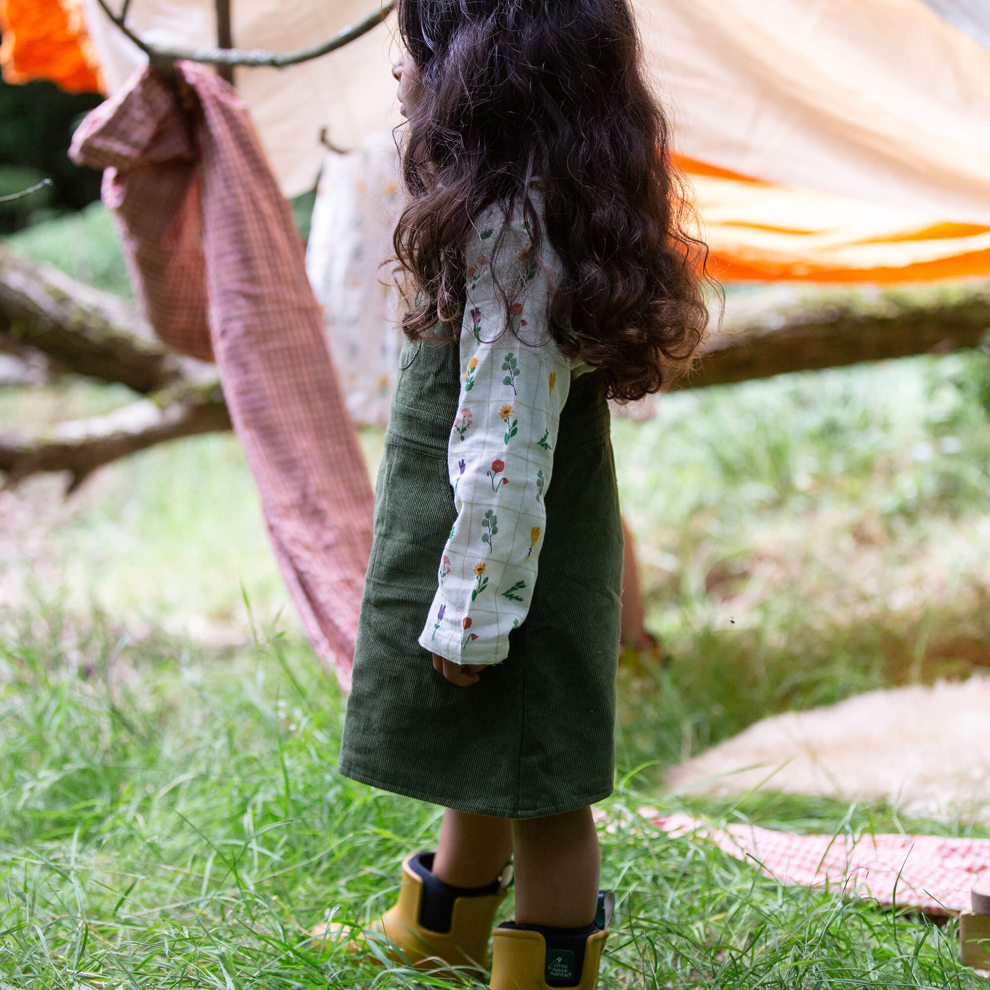 Botanical Collar Classic Blouse Cream / 7-8y