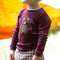 Teddy Bear Applique Long Sleeve T-Shirt Brown / 4-5y