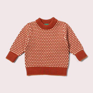 Ginger Diamonds Cosy Knitted Jumper