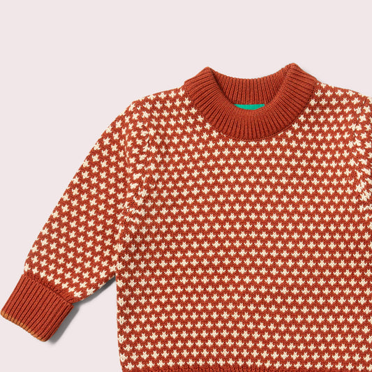 Ginger Diamonds Cosy Knitted Jumper