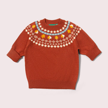 Autumn Leaves Fairisle Knitted Jumper
