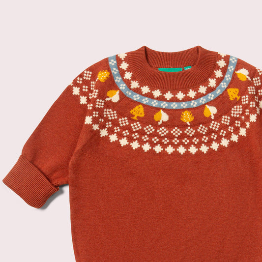Autumn Leaves Fairisle Knitted Jumper