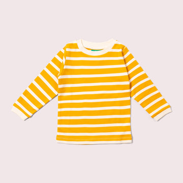 Gold Striped Long Sleeve T-Shirt