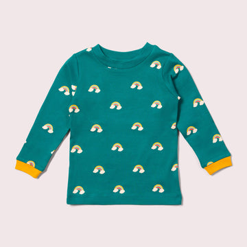 Turquoise Rainbows Long Sleeve T-Shirt