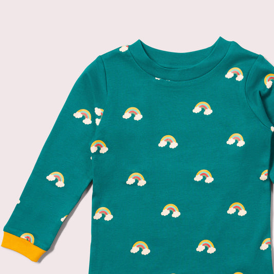 Turquoise Rainbows Long Sleeve T-Shirt