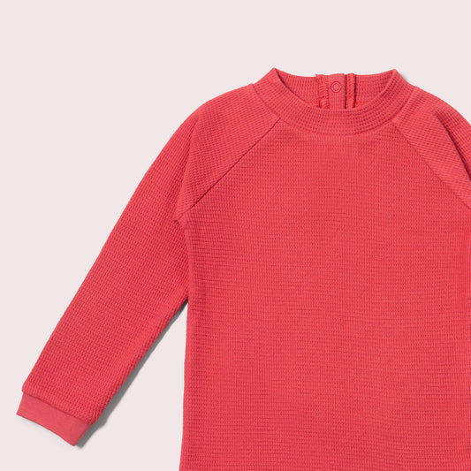 Holly Berry Waffle Long Sleeve Cosy Top