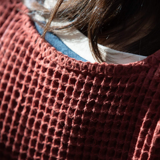 Ginger Chunky Waffle Relaxed Jacket