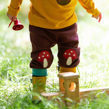 Toadstool Knee Patch Joggers Brown / 4-5y