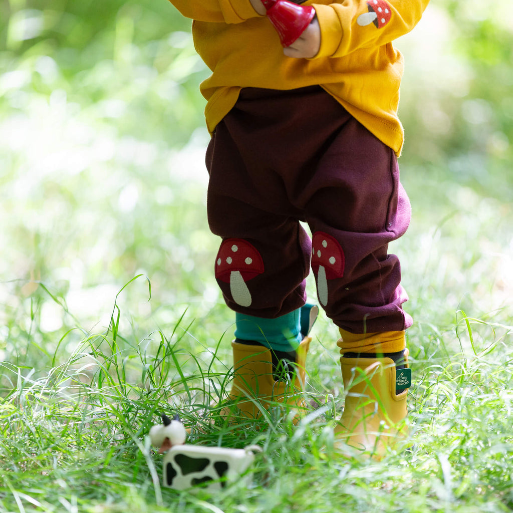 Toadstool Knee Patch Joggers Brown / 4-5y