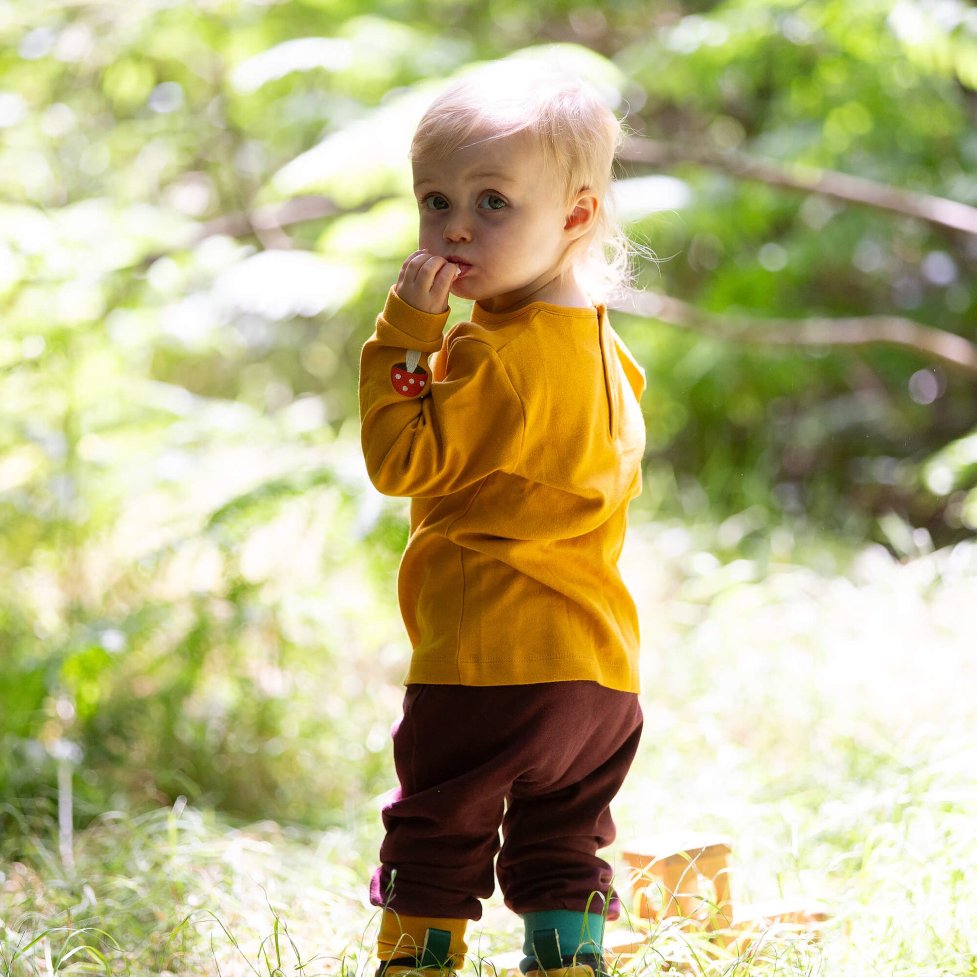 Toadstool Knee Patch Joggers Brown / 4-5y