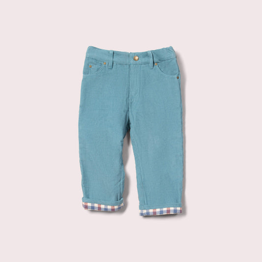 Pale Blue Corduroy Lined Adventure Jeans