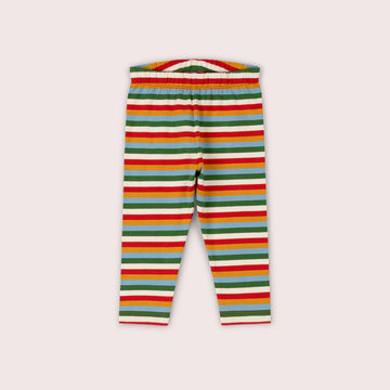 Rainbow Striped Organic Leggings