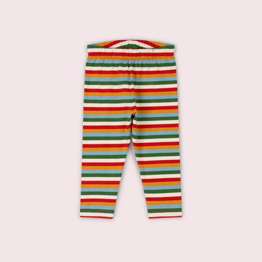 Rainbow Striped Organic Leggings