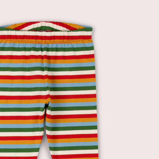 Rainbow Striped Organic Leggings