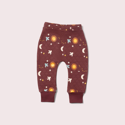 Flying Birds Quilted Joggers