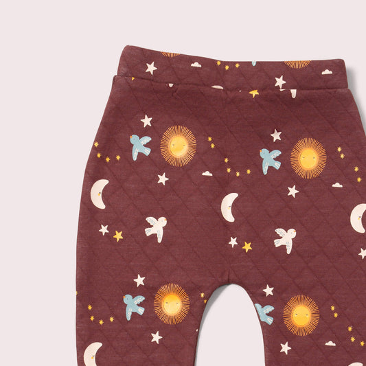 Flying Birds Quilted Joggers