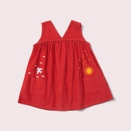 Holly Berry Corduroy Swing Dress