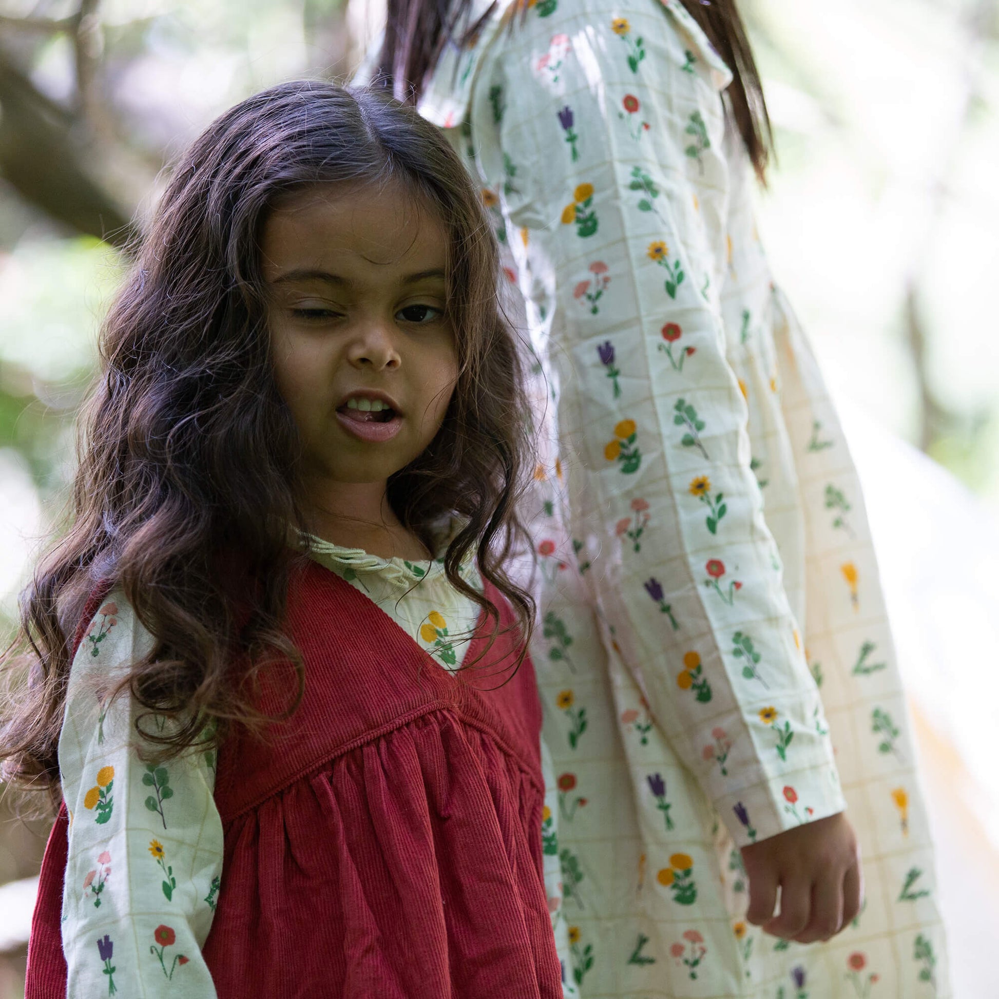 Holly Berry Corduroy Swing Dress Pink / 7-8y