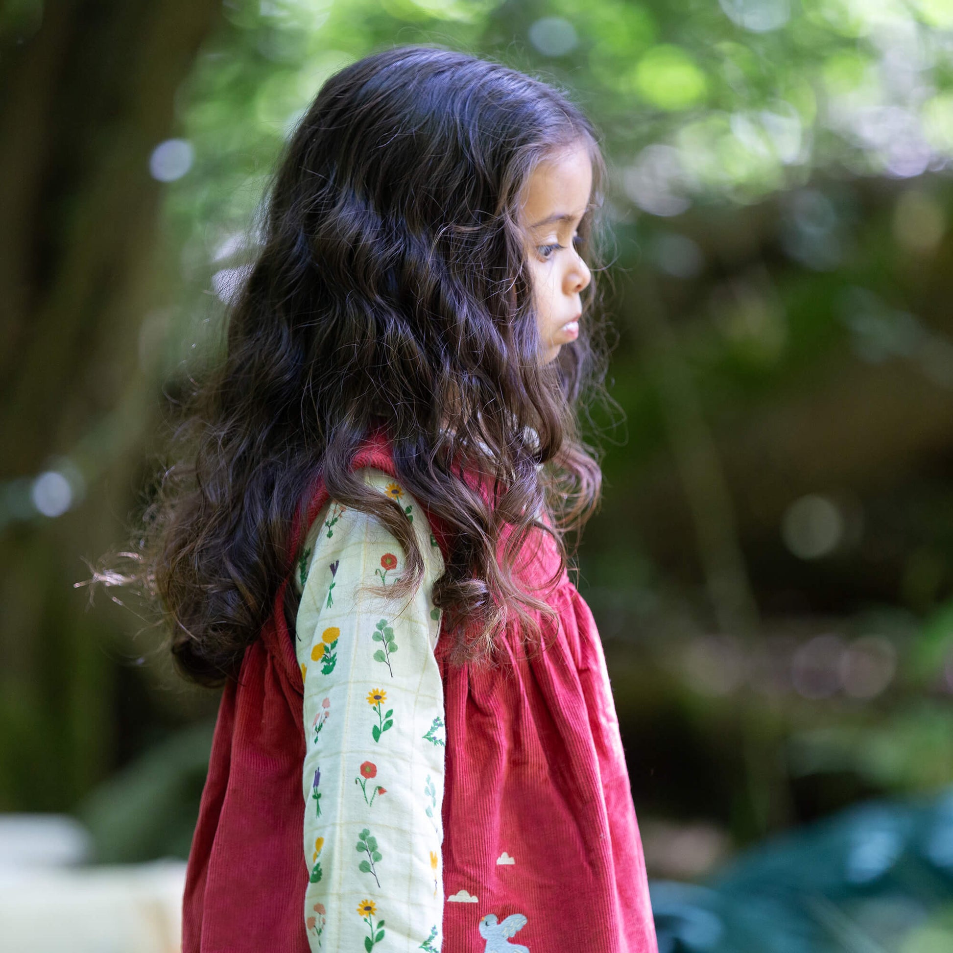 Holly Berry Corduroy Swing Dress Pink / 7-8y