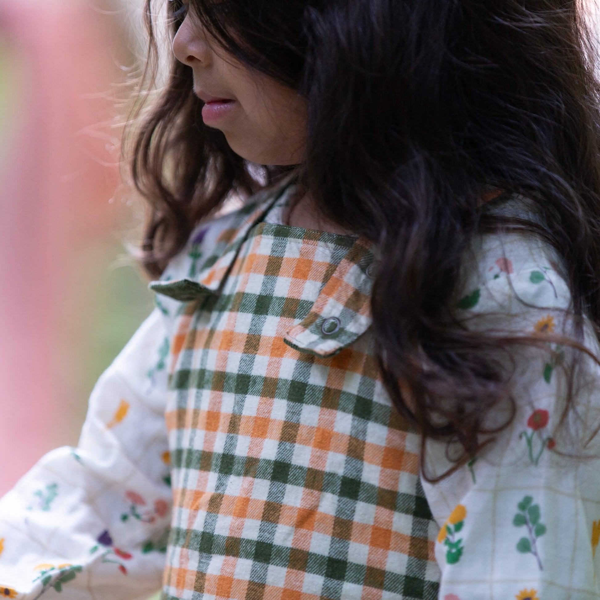 Chive Classic Reversible Pinafore Dress Green / 7-8y