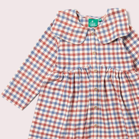 Ginger Check Long Sleeved Dress