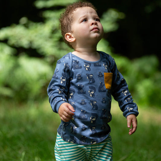 Midnight Animals Organic T-Shirt & Jogger Playset Blue / 4-5y