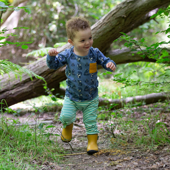 Midnight Animals Organic T-Shirt & Jogger Playset Blue / 4-5y