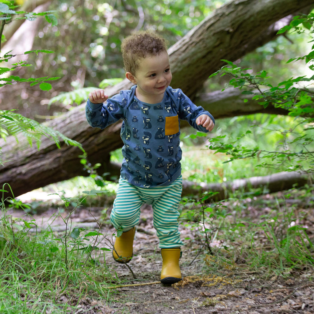 Midnight Animals Organic T-Shirt & Jogger Playset Blue / 4-5y