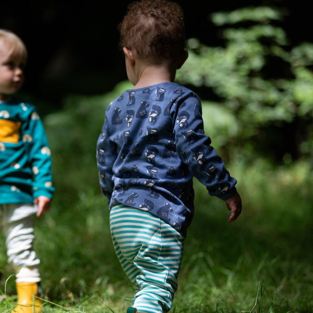 Midnight Animals Organic T-Shirt & Jogger Playset Blue / 4-5y