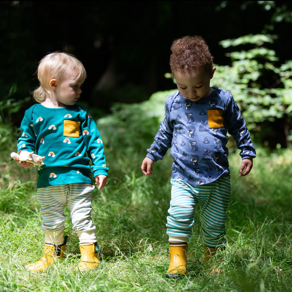 Midnight Animals Organic T-Shirt & Jogger Playset Blue / 4-5y