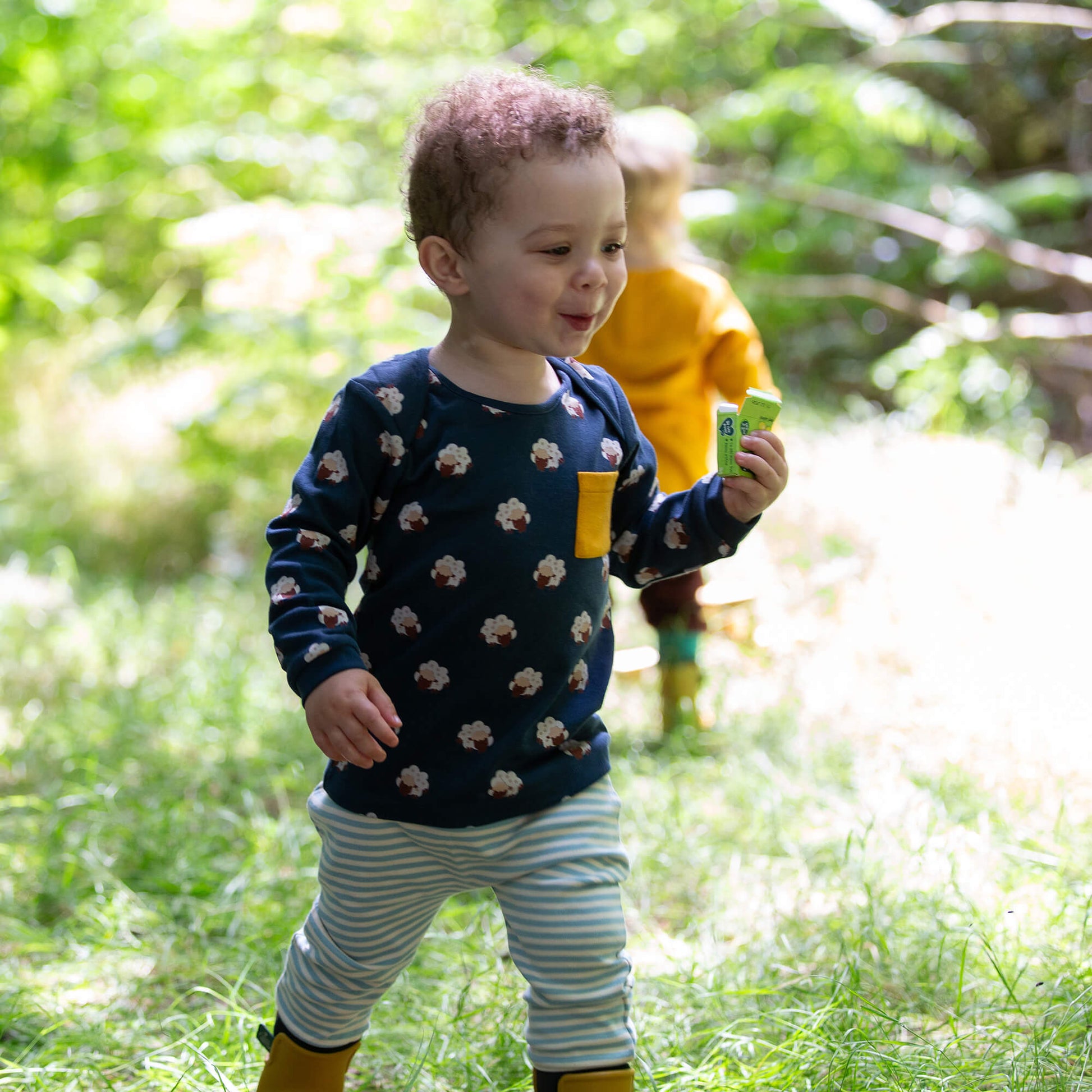 Sleeping Sheep Organic T-Shirt & Jogger Playset Blue / 4-5y