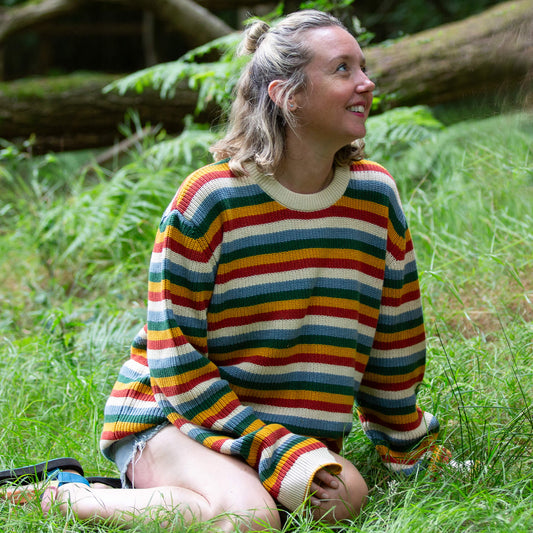 Rainbow Knitted Unisex Adult Jumper