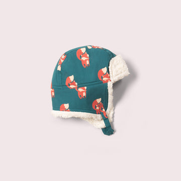 Red Foxes Sherpa Fleece Cosy Hat